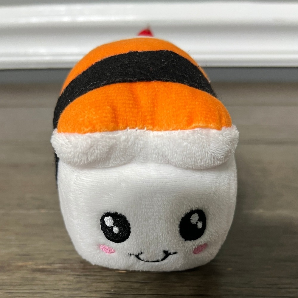 BMI Merchandise Sushi Plush Toy Food Kawaii Stuffed Animal Orange Nigiri 5.5in